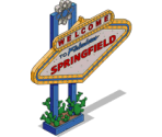 Welcome to Springfield Sign - The Simpsons: Tapped Out