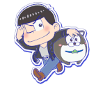 Karamatsu (Dog Matsu Collaboration) - Motto! New Puzz Osomatsu-san: Shinpin Sotsugyou Keikaku