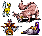 Peacock Nation Enemies - Tengai Makyou Zero / Far East of Eden Zero (JPN)