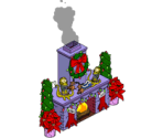 Rigellian Christmas Fireplace - The Simpsons: Tapped Out
