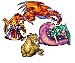 FFIV Monsters - Pictlogica Final Fantasy