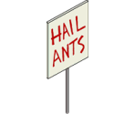 Hail Ants Sign - The Simpsons: Tapped Out
