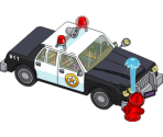 Crashed Police Car - The Simpsons: Tapped Out