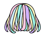 Back Hairs - Pastel Girl