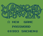 Title and Password Screen - Magical Tower
