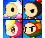 Racer and Kart Icons - Bomberman Kart