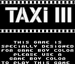 Game Boy Error Message - Taxi 3 (FRA)