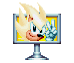 Signpost (Super Sonic, Sonic Mania-Style) - Sonic the Hedgehog Customs