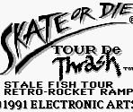 Startup Screen & Title Screen - Skate or Die: Tour de Thrash