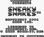 Startup Screen - Sneaky Snakes