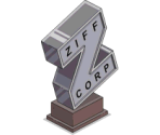 ZiffCorp Sign - The Simpsons: Tapped Out