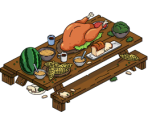 Outdoor Feast Table - The Simpsons: Tapped Out