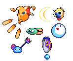 Owgulf, Juckle, Cerulean, Mopoo, Craby, Snowl - Kirby Customs