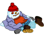 Homer Fever Snowman - The Simpsons: Tapped Out