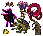 Enemies & Bosses - Moldorian: Hikari to Yami no Shimai (JPN)