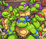 Title Screen - Teenage Mutant Ninja Turtles: Shredder's Revenge