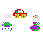 Car, Enemies, and Objects - Jump Bug