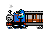 Thomas (Mega Man NES-Style) - Thomas The Tank Engine Customs