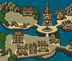 World Map - Cid and Chocobo's Mysterious Dungeon: Labyrinth of Forgotten Time DS+