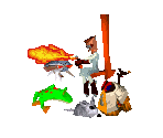 Sewer Enemies - Crash Bandicoot: The Huge Adventure