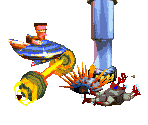 Space Enemies - Crash Bandicoot: The Huge Adventure
