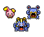 Whismur, Loudred & Exploud - Pokémon Mystery Dungeon: Red Rescue Team
