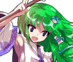 Sanae Kochiya's Portraits - Touhou Hisoutensoku