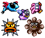 Gumdrop Mountain Enemies - The Legendary Starfy 2 (JPN)