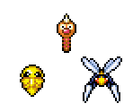 Weedle, Kakuna & Beedrill - Pokémon Mystery Dungeon: Explorers of Time / Darkness