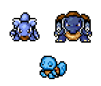 Squirtle, Wartortle & Blastoise - Pokémon Mystery Dungeon: Explorers of Time / Darkness