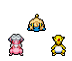 Mareep, Flaaffy & Ampharos - Pokémon Mystery Dungeon: Explorers of Time / Darkness