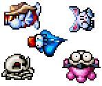 Pufftop Palace Enemies - The Legendary Starfy 2 (JPN)