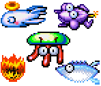 Sea Shadow Palace Enemies - The Legendary Starfy 2 (JPN)