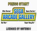Introduction, Language Select Screen, Title Screen & Main Menu - Sega Arcade Gallery