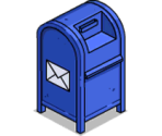 Blue Postal Box - The Simpsons: Tapped Out
