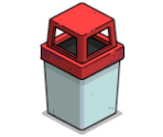 Red Trashcan - The Simpsons: Tapped Out