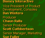 Credits - Toy Story Racer