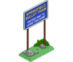 Bullet Train Billboard - The Simpsons: Tapped Out