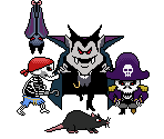 Cave Enemies - Puffy Treasure Island