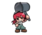 Hammer-san - Crash Puzzle Hammer-san