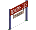Bloodbath Gulch Sign - The Simpsons: Tapped Out