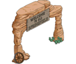 Old West Sign - The Simpsons: Tapped Out