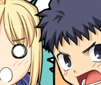 Saber and Childrens' Speech Bubbles - Fate/Hollow Ataraxia