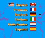 Language Select Screen - Roadsters / Roadsters Trophy