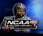 Title Screen - NCAA College Football 2K2: Road to the Rose Bowl