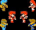 Characters & Weapons - Final Fantasy I-II (JPN)