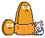 Wall-Nut, Tall-Nut, Pumpkin & Garlic (NES Style) - Plants VS. Zombies Customs