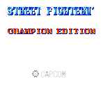 Logo & Copyright Screen - Street Fighter 2