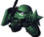 Zaku II Commander Type - SD Gundam G Generation World