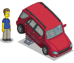 Roadside Car Football Launcher - The Simpsons: Tapped Out